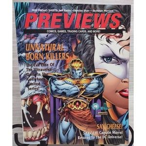 Previews Nov 94 Vol 4 No 11 Comics Games Trading Card Magazine Uncut Card Sheets